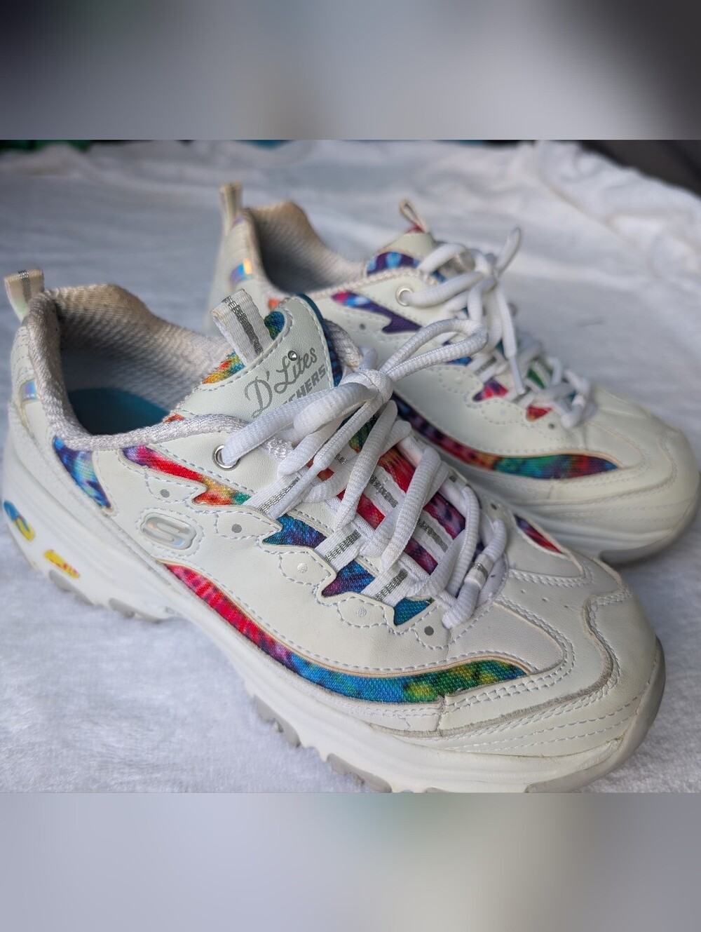 SKECHERS D'Lites Summer Fiesta Sneaker Women Size 7